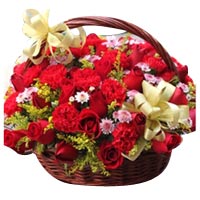 Premium Perfect Combination Mixed Floral Basket